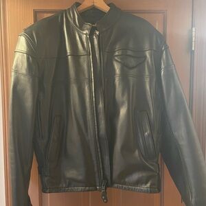 Men's Black Leather Jacket